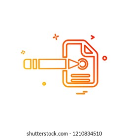 Pencil icon design vector