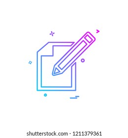 Pencil icon design vector