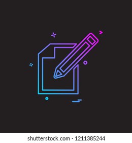 Pencil icon design vector