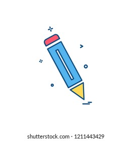 Pencil icon design vector