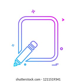 Pencil  icon design vector