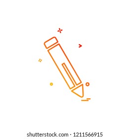 Pencil icon design vector