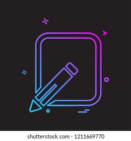 Pencil  icon design vector