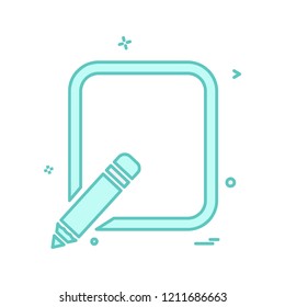 Pencil  icon design vector