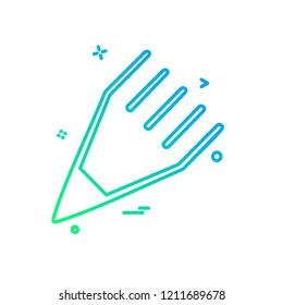 Pencil icon design vector