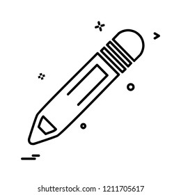 Pencil icon design vector 