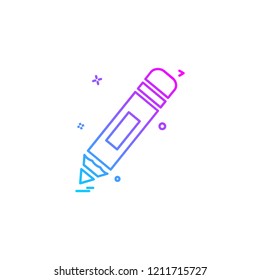Pencil icon design vector