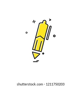 Pencil icon design vector