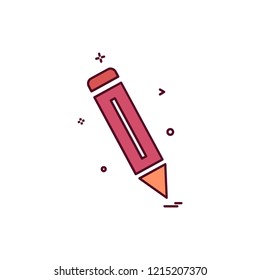 Pencil icon design vector