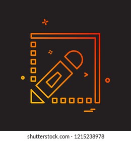 Pencil  icon design vector