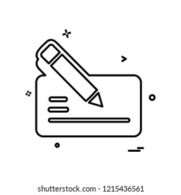 Pencil icon design vector