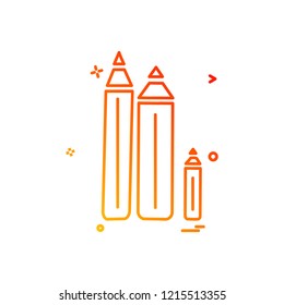 Pencil icon design vector