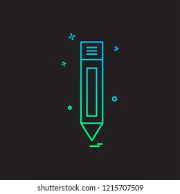 Pencil icon design vector