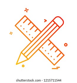 Pencil icon design vector 