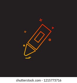 Pencil icon design vector
