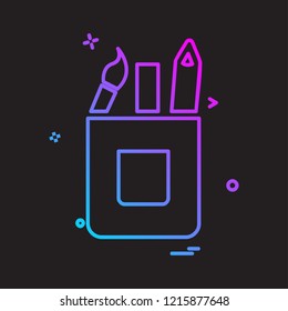 Pencil icon design vector 
