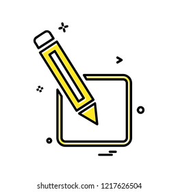 Pencil icon design vector 