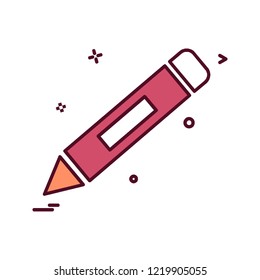 Pencil icon design vector 