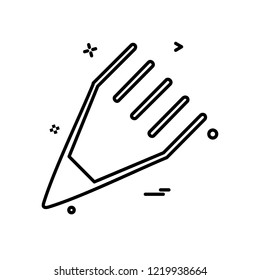 Pencil icon design vector