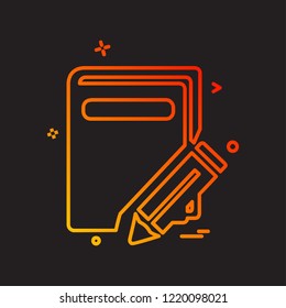 Pencil icon design vector 