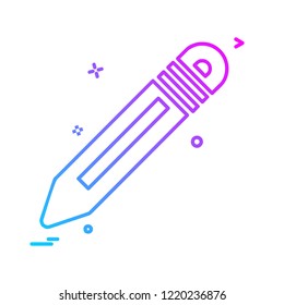 Pencil icon design vector