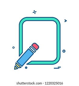 Pencil  icon design vector
