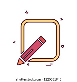 Pencil  icon design vector