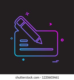 Pencil icon design vector