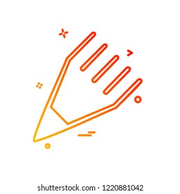 Pencil icon design vector