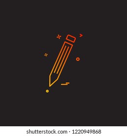 Pencil icon design vector 
