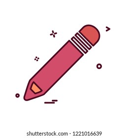 Pencil icon design vector