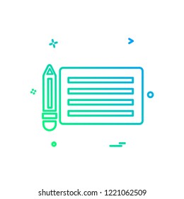 Pencil icon design vector