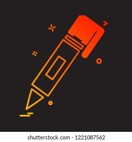 Pencil icon design vector