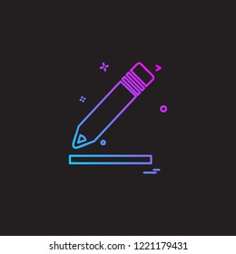 Pencil icon design vector