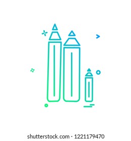 Pencil icon design vector