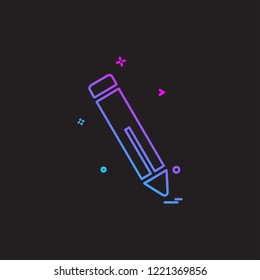 Pencil icon design vector