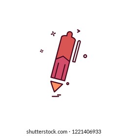 Pencil icon design vector