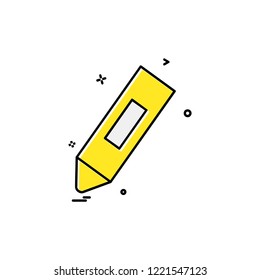 Pencil icon design vector