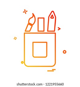 Pencil icon design vector 
