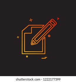 Pencil icon design vector