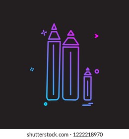 Pencil icon design vector