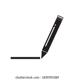 pencil icon design vector graphic
