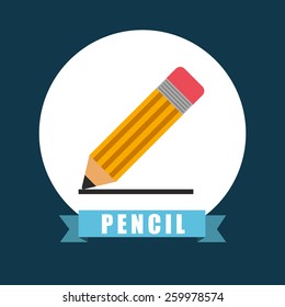 pencil icon design, vector illustration eps10 graphic 