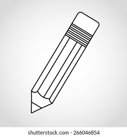 pencil icon design, vector illustration eps10 graphic 
