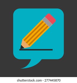 pencil icon design, vector illustration eps10 graphic 