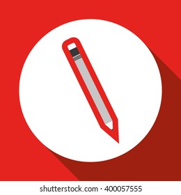 pencil icon design, vector illustration