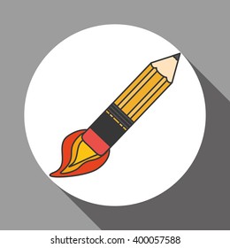 pencil icon design, vector illustration