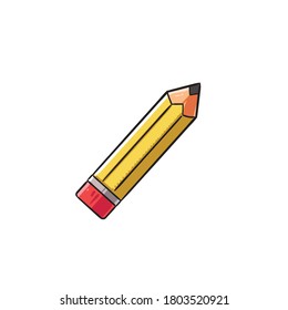Vector de diseño de iconos de lápiz. Aislado sobre fondo blanco. 