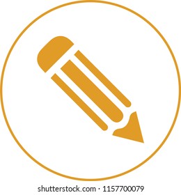 Pencil icon, design icon for web or graphical use.