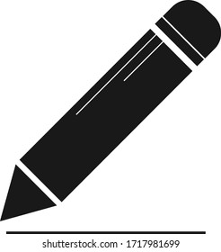 Pencil icon, draw icon vector illustration   